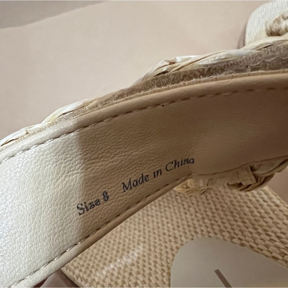 Dolce Vita | Gimra Sandals Light Natural Raffia Braided Platform Sandal Size 8 - Picture 13 of 13